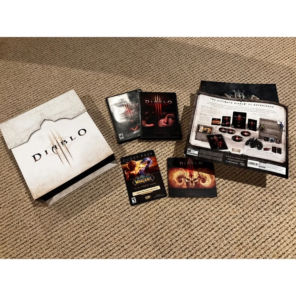 Diablo III & Reaper of Souls Collector's Edition PC Blizzard Big Box‎ Set Bundle